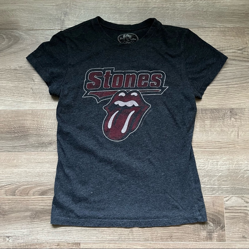 Rolling Stones Dark Grey Band Tee. Women’s size S - Picture 2 of 5